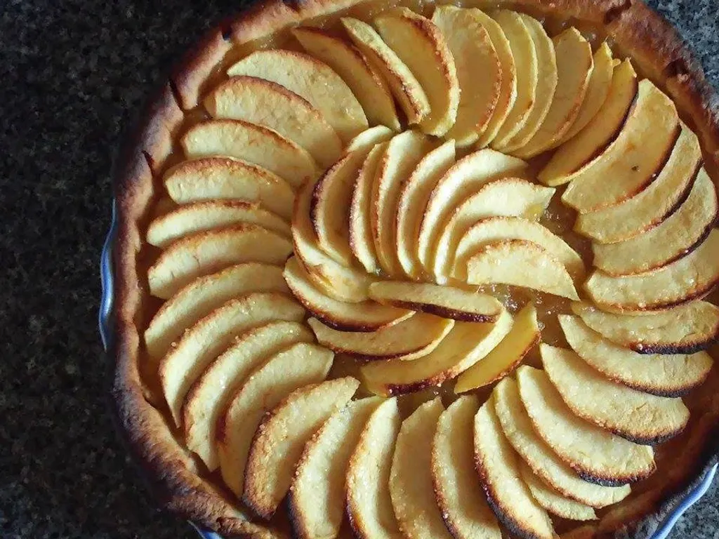 tarte aux pommes vegan
