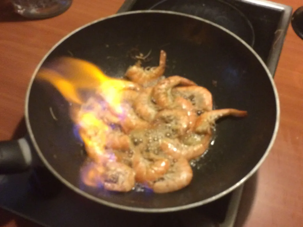 spaghetti aux gambas