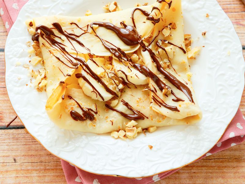 grosses crêpes à la banane