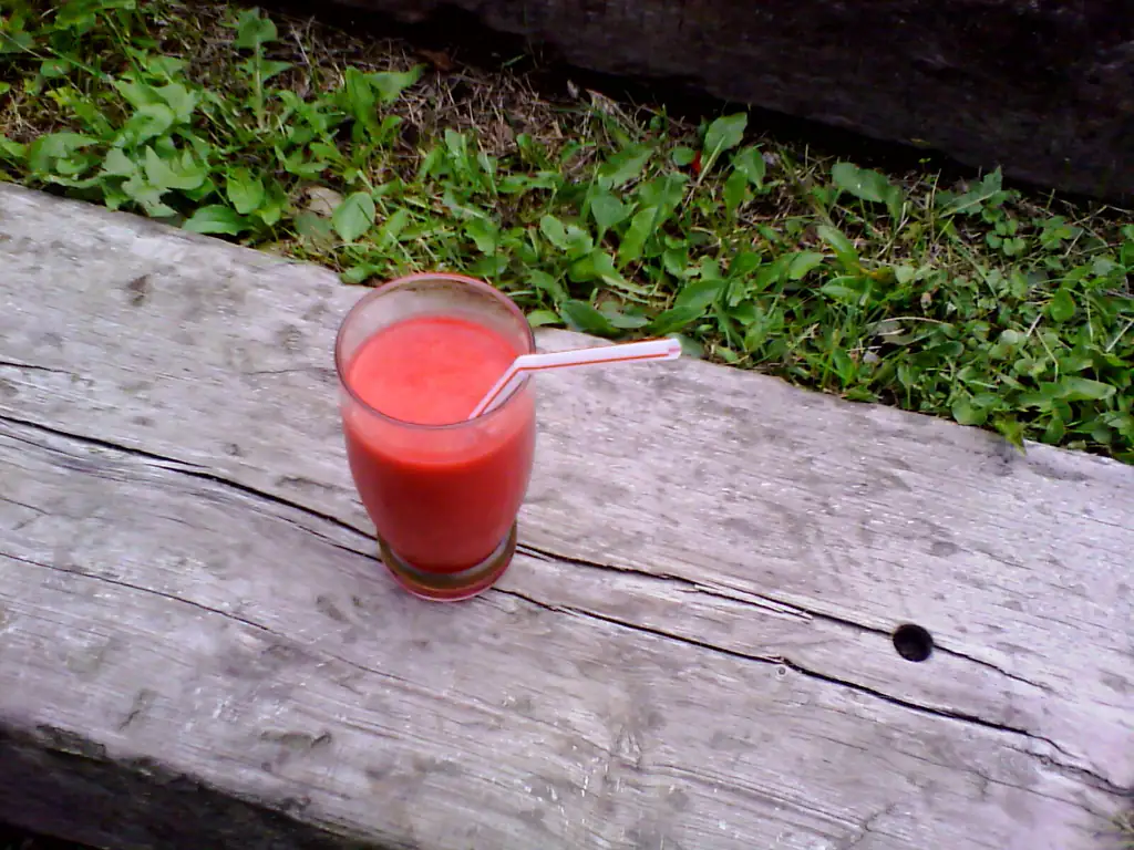 smoothie framboise orange