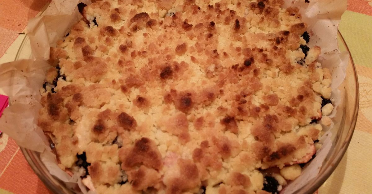 Crumble mûres et pommes recette de Crumble mûres et pommes