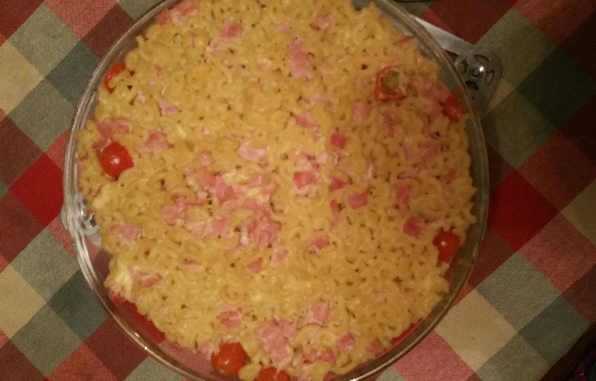 Gâteau de pâtes au jambon Recette de Gâteau de pâtes au jambon Marmiton