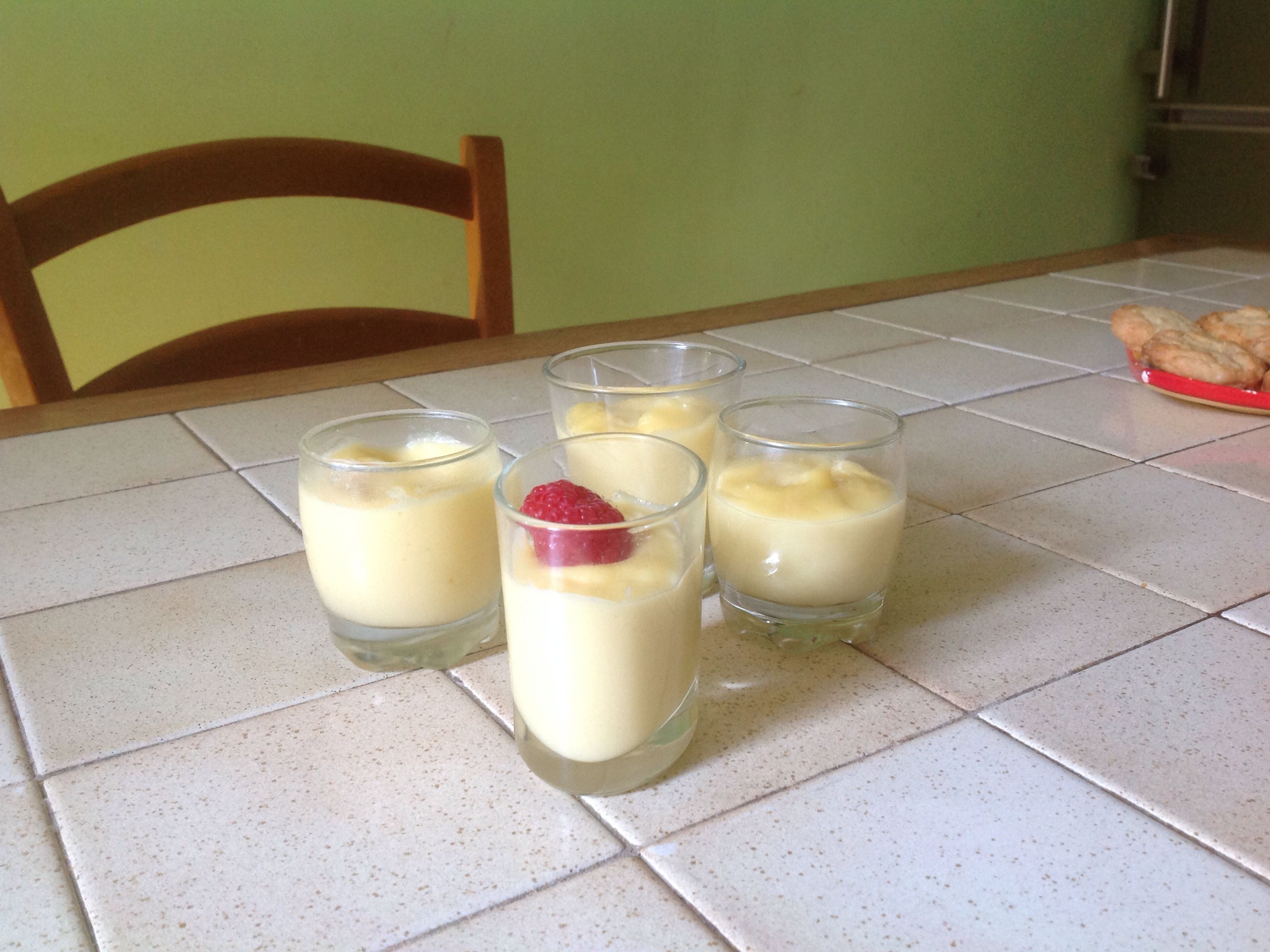 Petits pots de crème à la vanille Recette de Petits pots de crème à