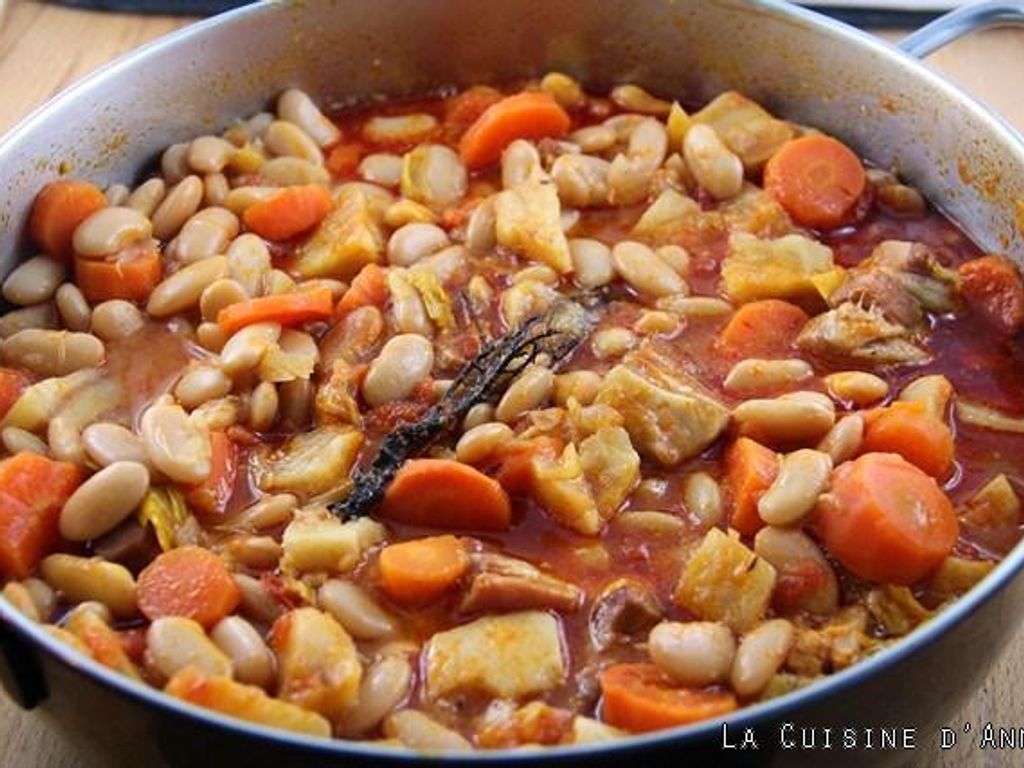 Recette Potage aux haricots blancs et carotte (facile, rapide)