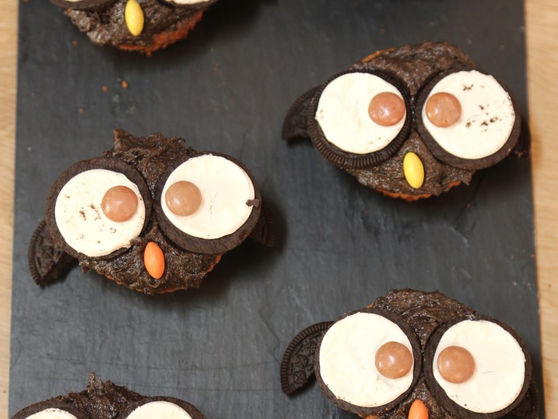 Cupcakes Hibou Pour Halloween Recette De Cupcakes Hibou Pour Halloween