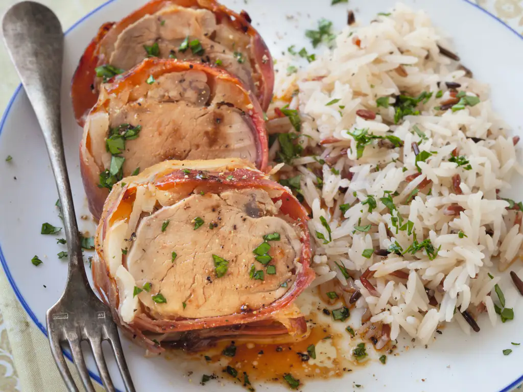 filet mignon aux pommes en croûte de jambon cru