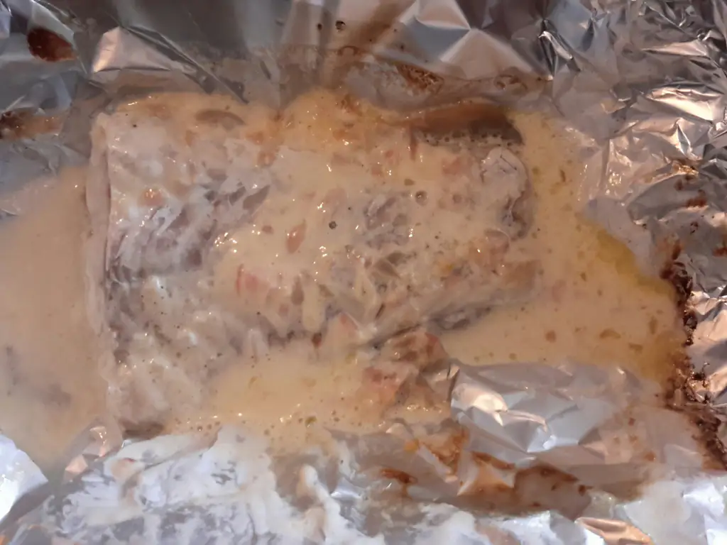 papillote de poisson à la crème