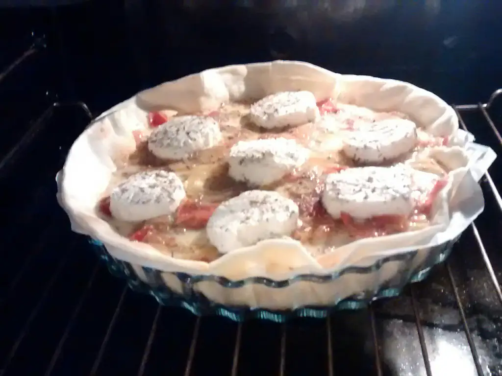 tarte du soir végétarienne