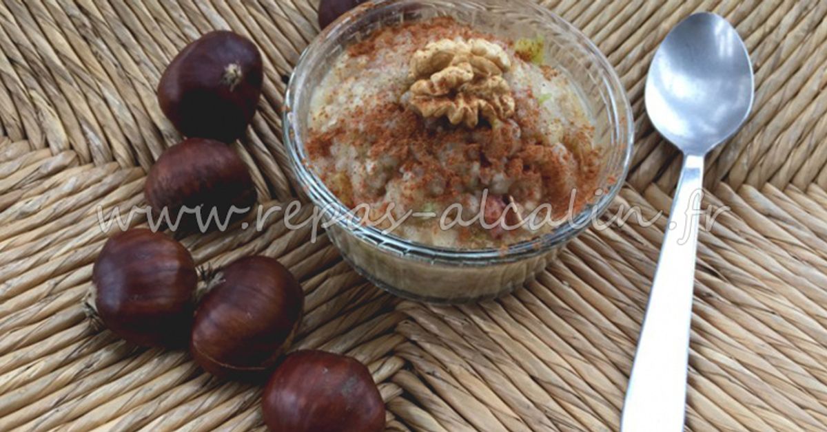 Compote de pommes à la châtaigne recette de Compote de pommes à la