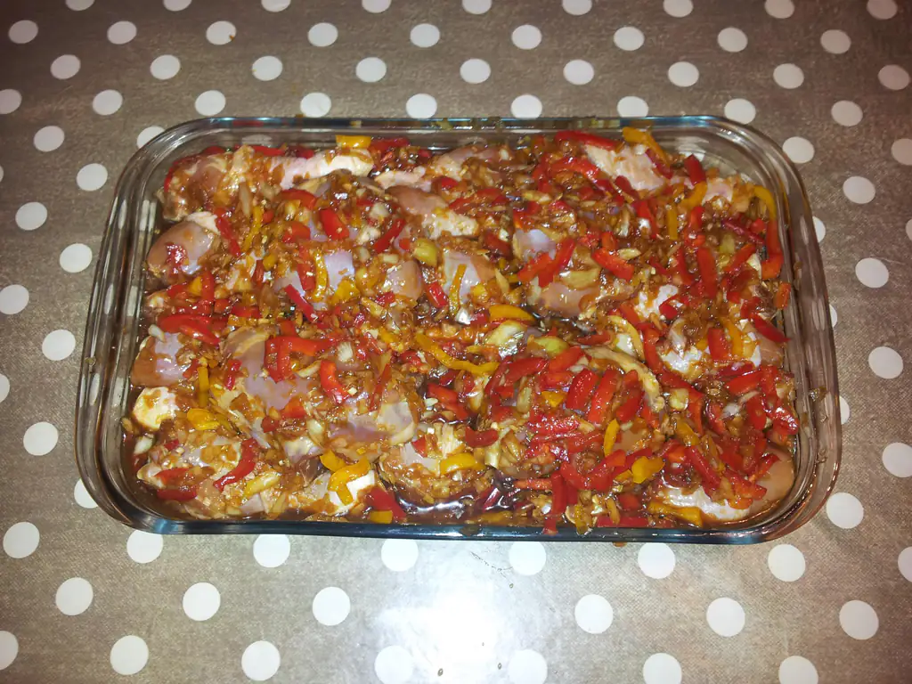 poulet à la olé (à la sauce d'huîtres)