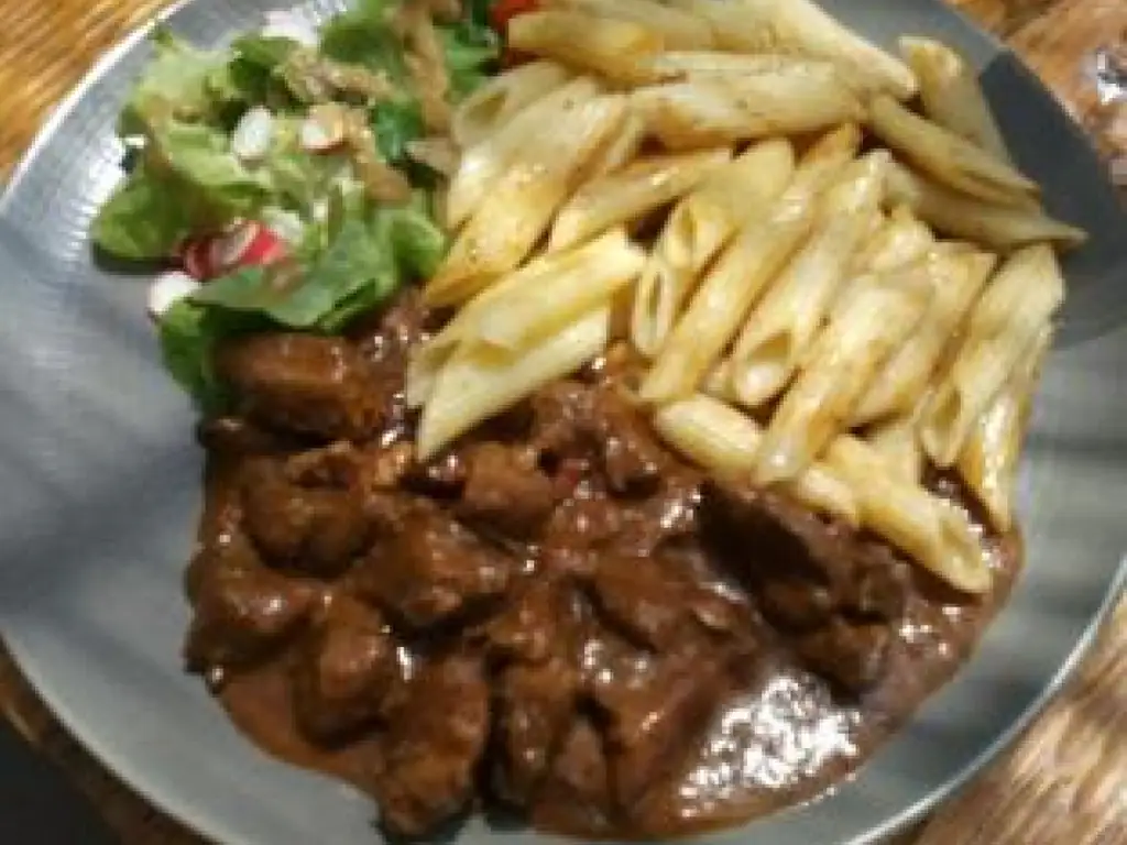 ragout de sanglier à la kriek