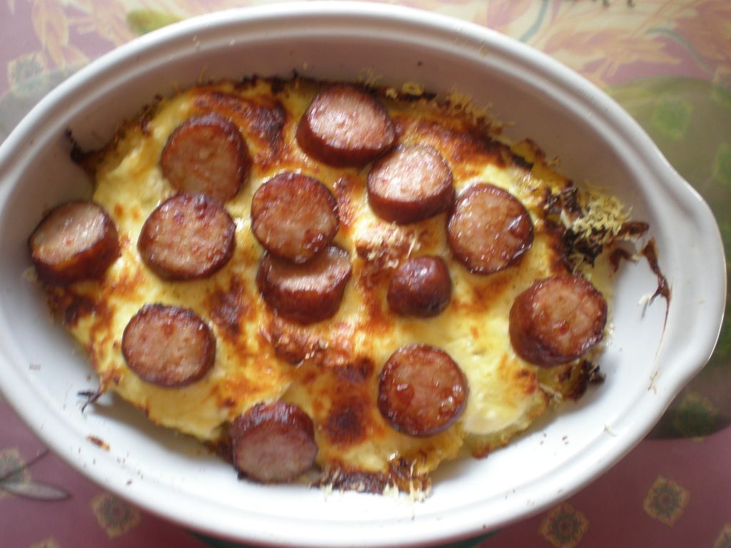 Gratin De Chou Aux Saucisses De Toulouse Recette De Gratin De