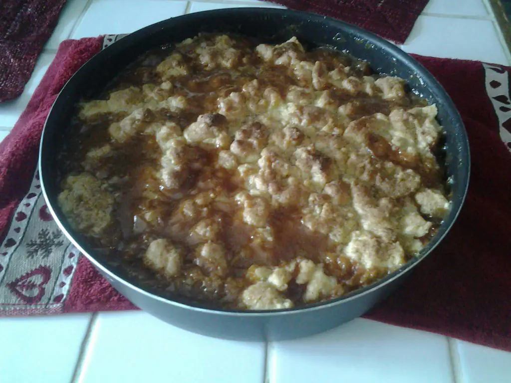 crumble aux pommes façon bretagne