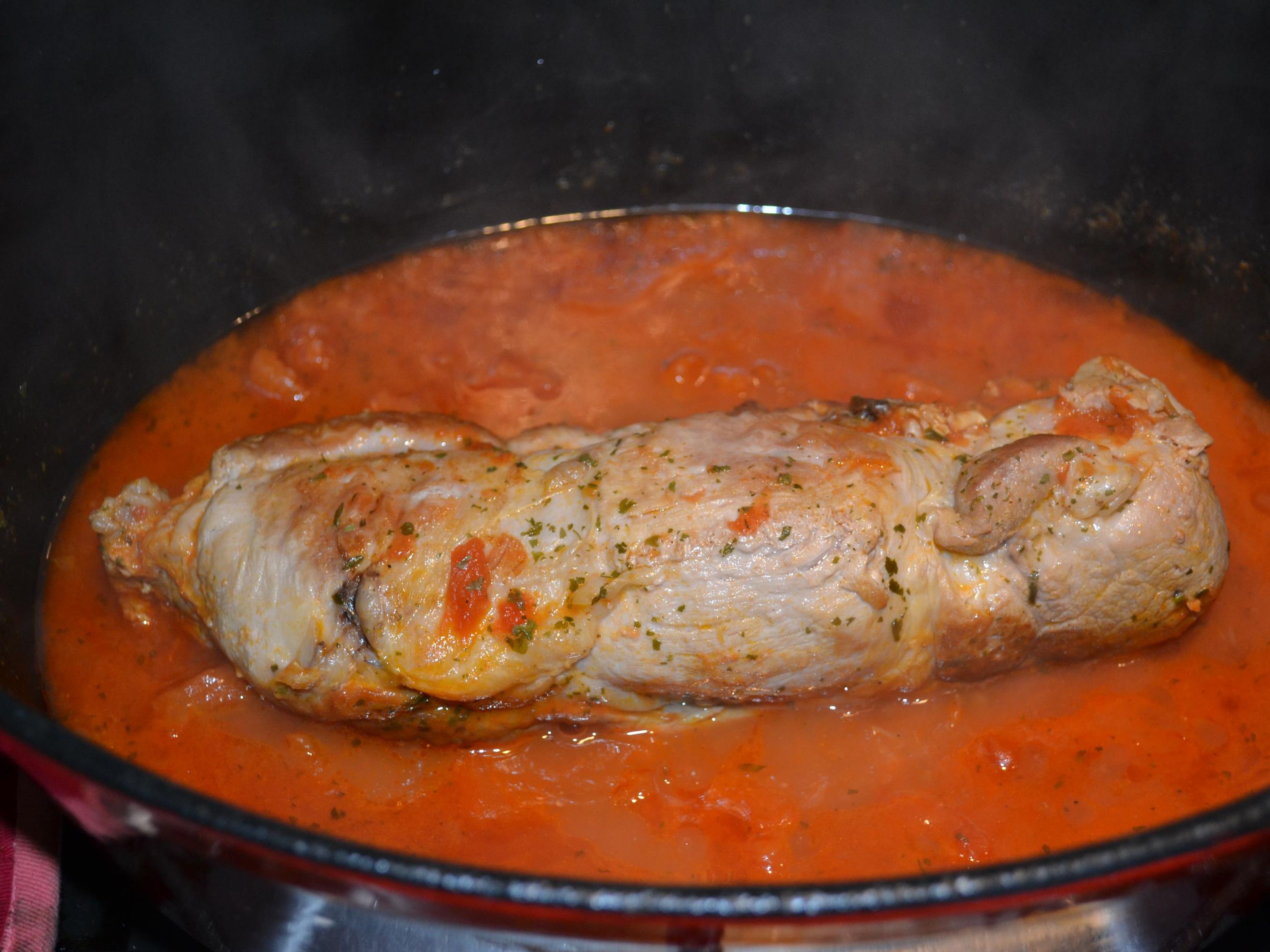 Filet mignon facile tomates et vin blanc : Recette de Filet mignon