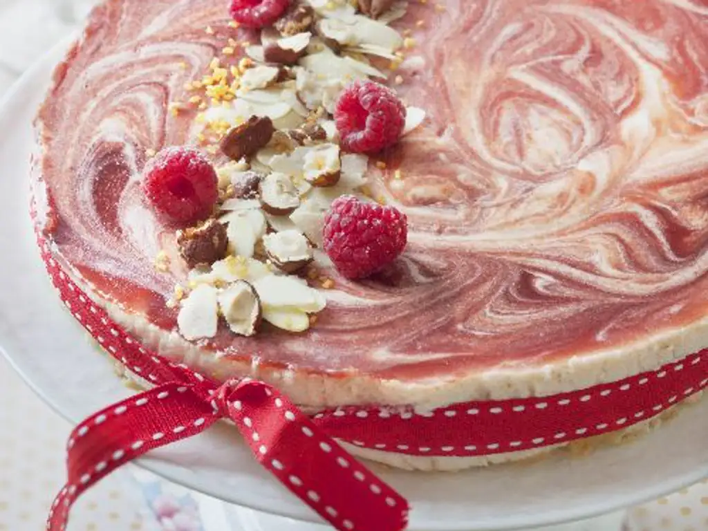 bavarois à la rhubarbe