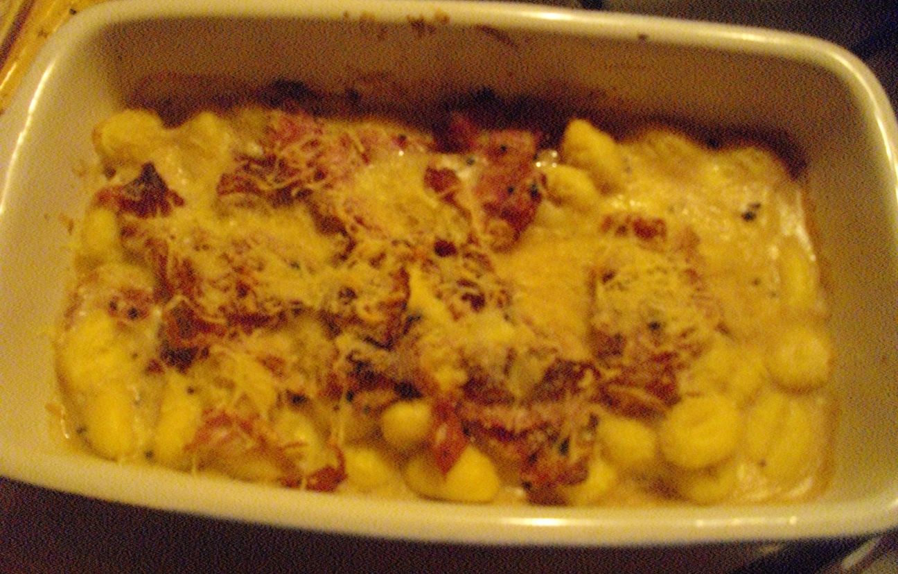 Gratiné de gnocchi et jambon cru Recette de Gratiné de gnocchi et