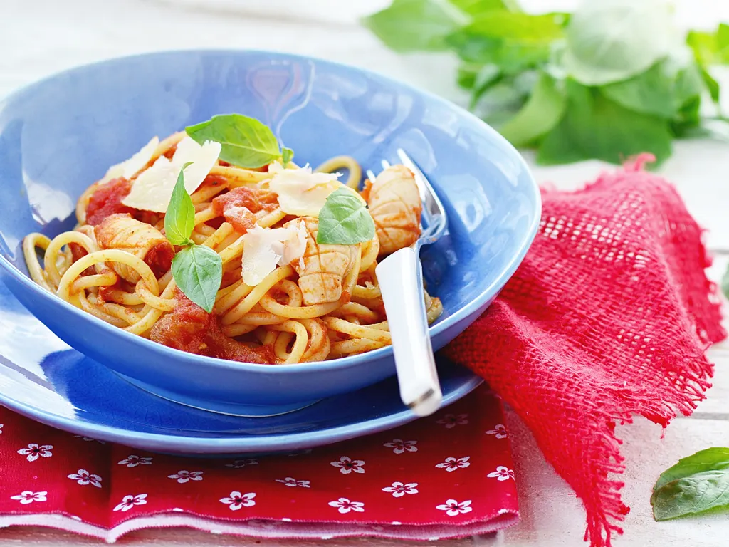 spaghettis aux calamars