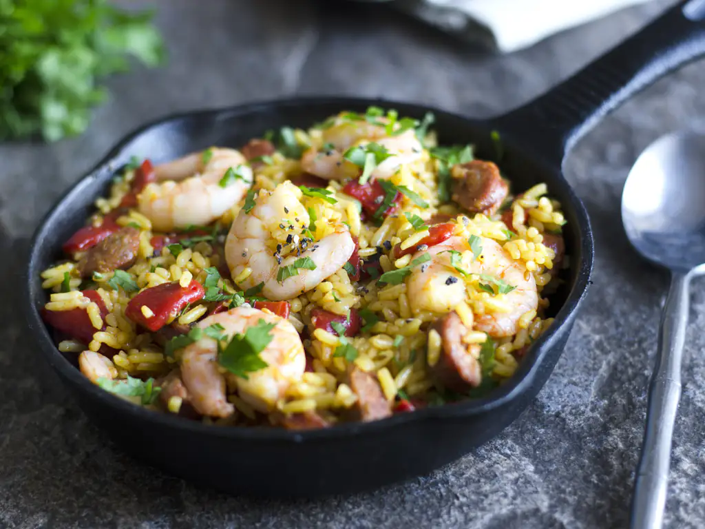 crevettes au chorizo