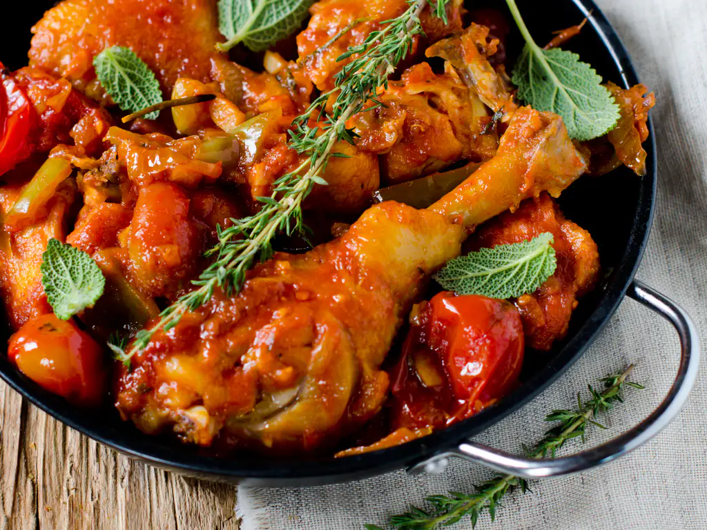 poulet au curry et chorizo
