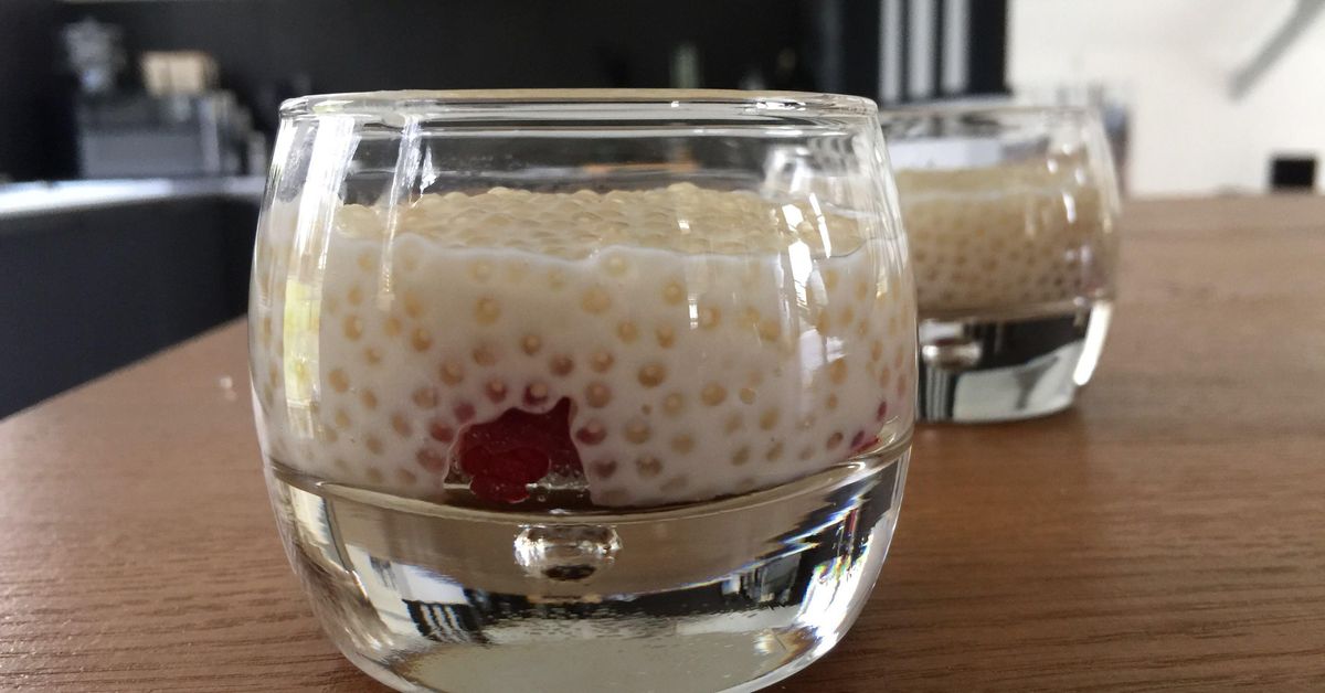 Perles Du Japon Sur Lit De Framboises Recette De Perles Du Japon Sur Lit De Framboises