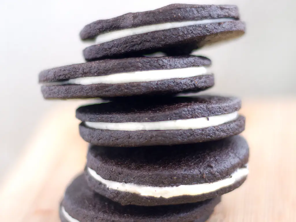 biscuits double choco et crème vanille