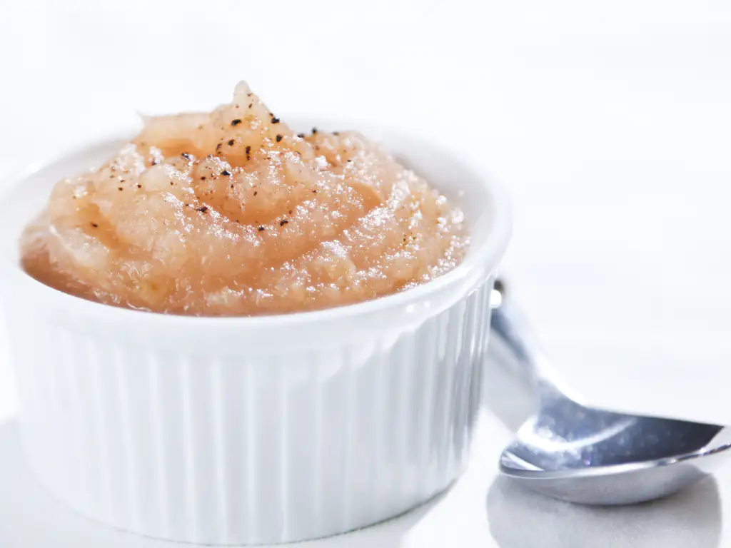compote à la rhubarbe et aux pommes toute simple