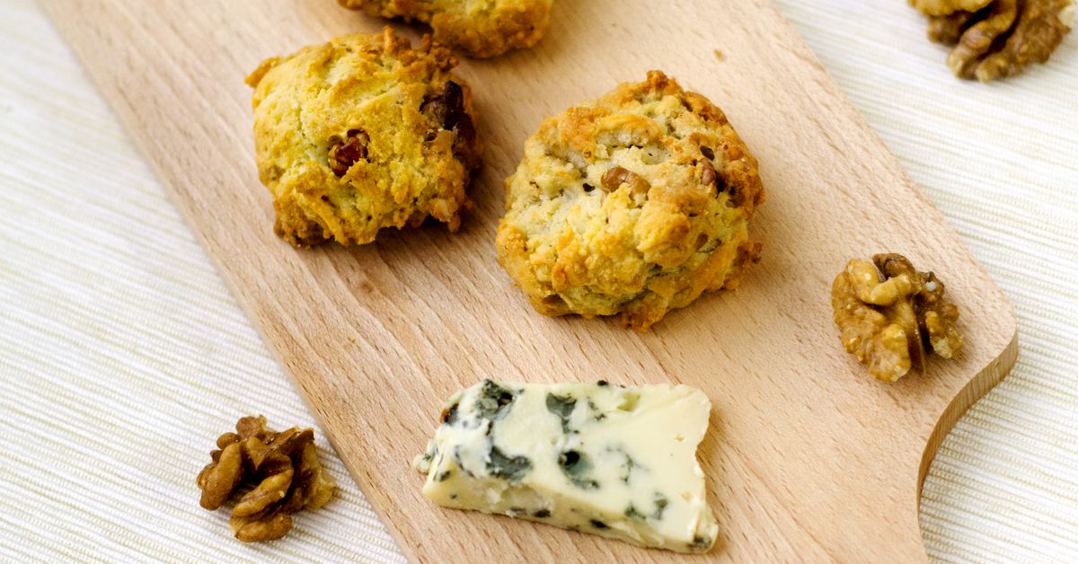 Cookies salés au roquefort recette de Cookies salés au roquefort