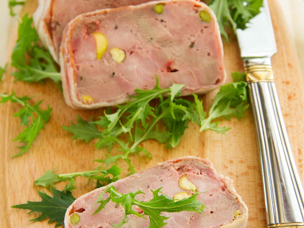 Terrine de canard noisettes et pistaches de Brigitte Recette de