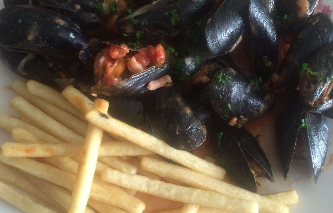 Moules à La Crème Marmiton moules tomates lardons et crème : Recette de moules tomates lardons et