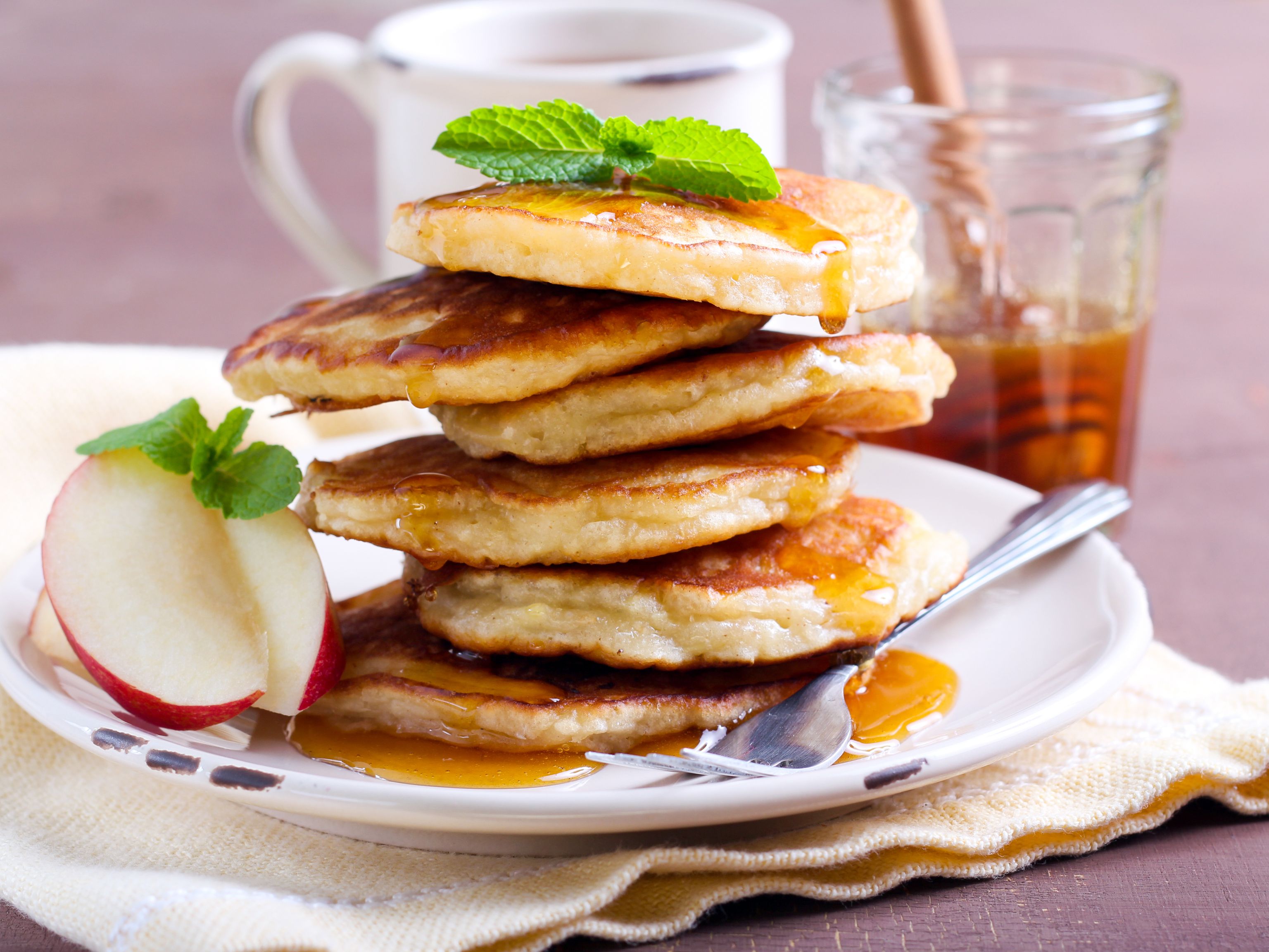 Pancakes Aux Pommes Et La Cannelle Recette De Pancakes Aux Pommes Et La Cannelle Marmiton