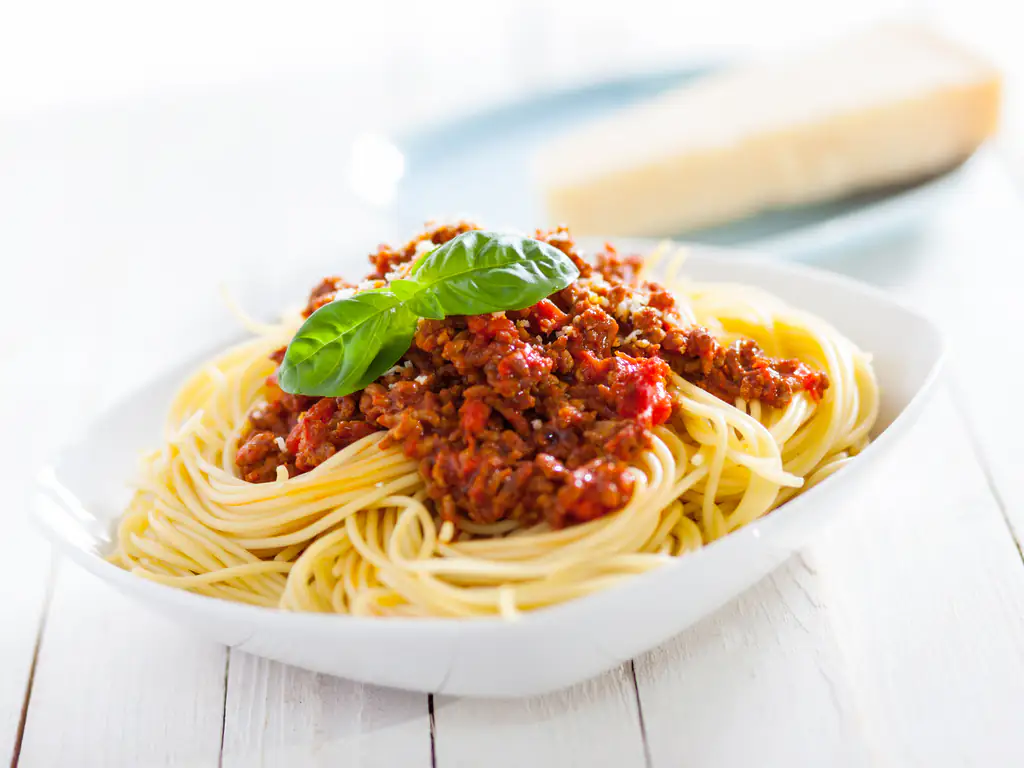 spaghetti, sauce bolognaise