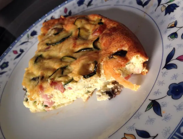 Flan Aux Courgettes, Champignons Et Lardons : Recette De Flan Aux ...