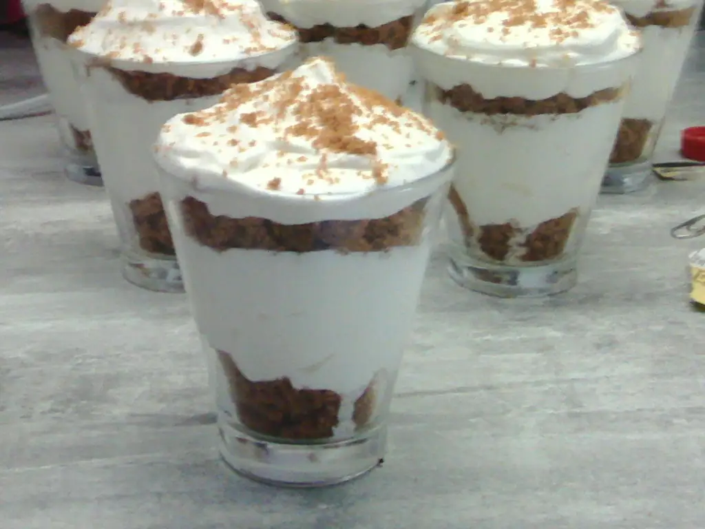 verrines chantilly speculoos au caramel