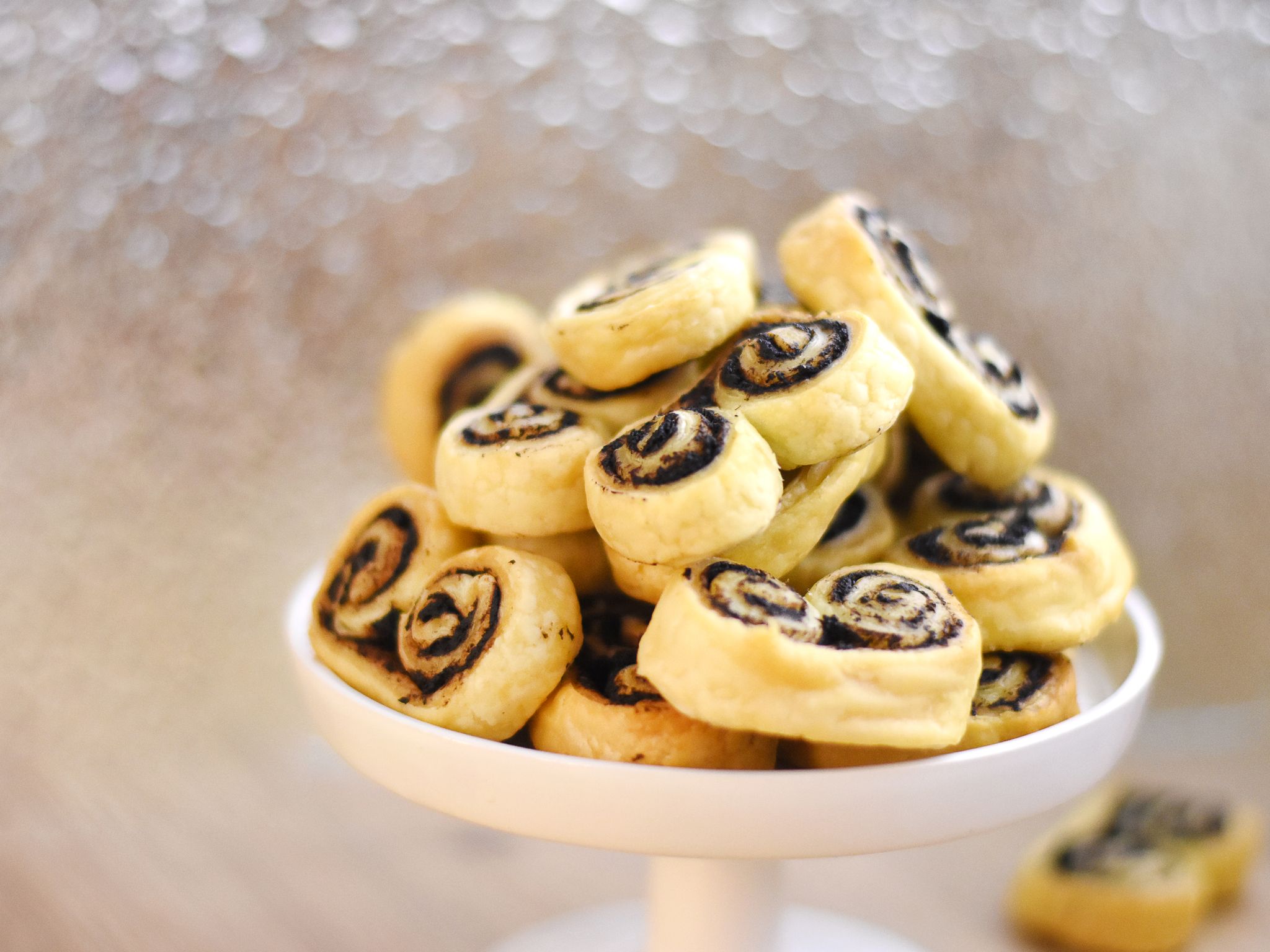 Palmiers à la tapenade Recette de Palmiers à la tapenade Marmiton
