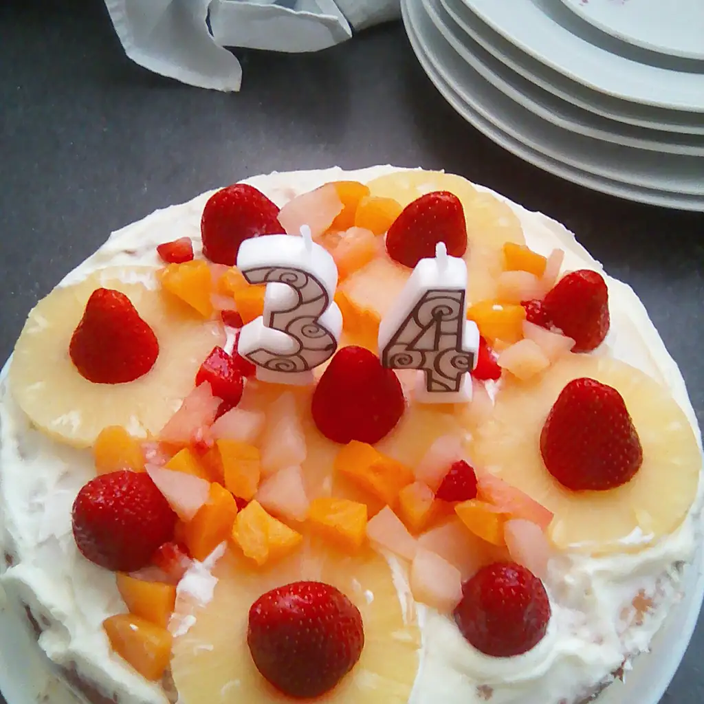 Gateau Creme Et Fruits Recette De Gateau Creme Et Fruits