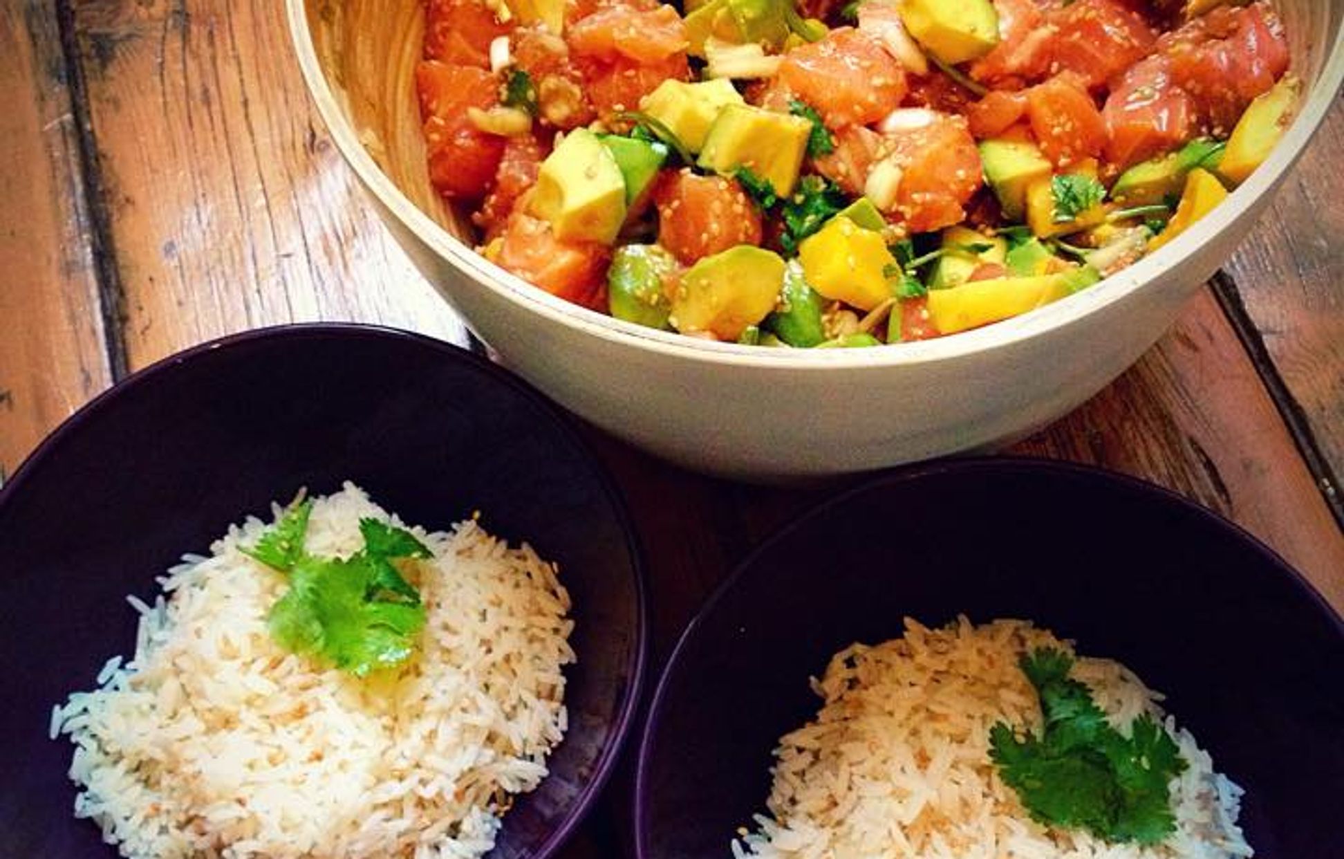 Poke bowl à l'hawaïenne Recette de Poke bowl à l'hawaïenne Marmiton