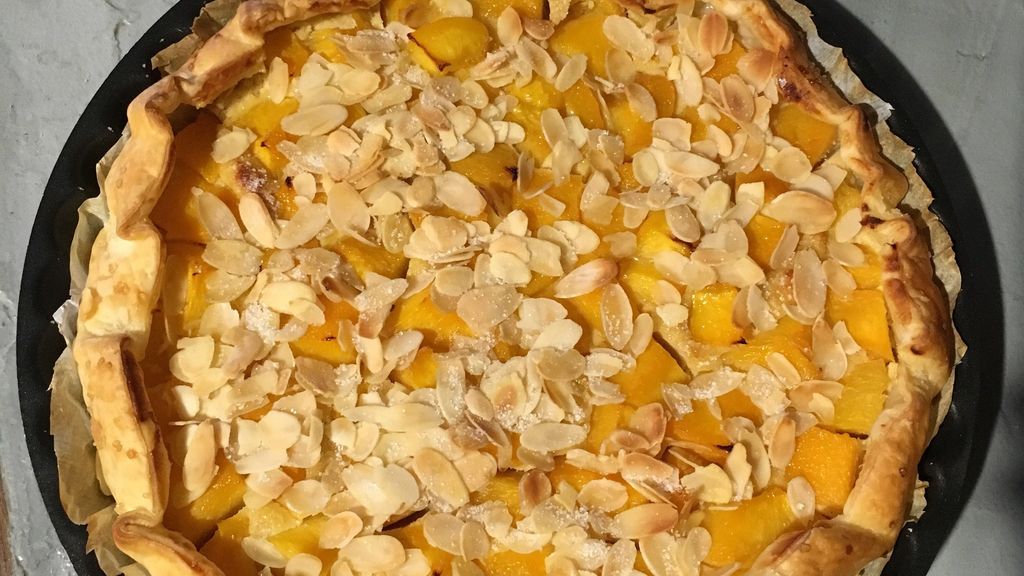 Tarte Aux Peches Aux Amandes Recette De Tarte Aux Peches Aux Amandes