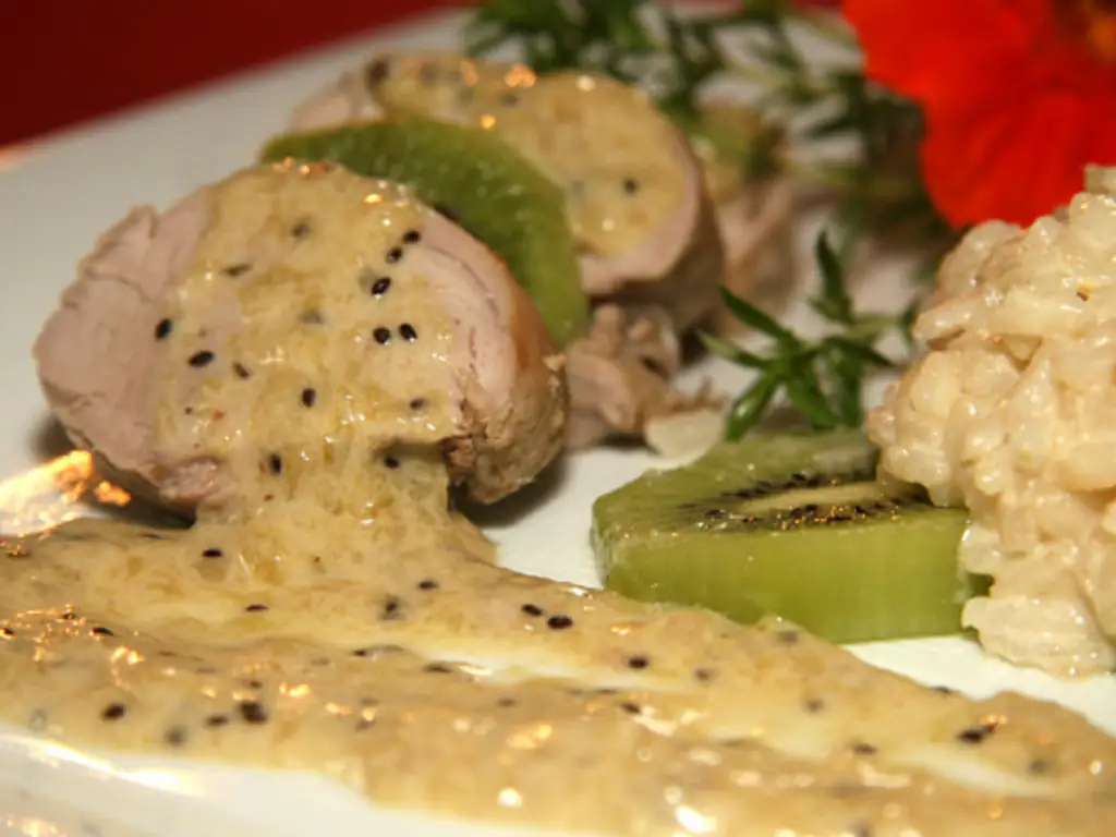 filet mignon de porc aux kiwis
