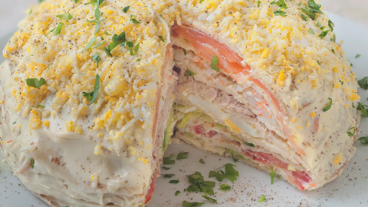 Gateau De Crepe Sale Crudites Marmiton Gateau crepes