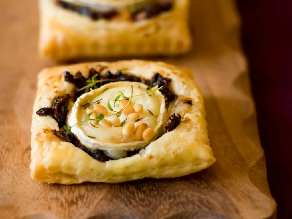 feuilleté au fromage de chèvre frais