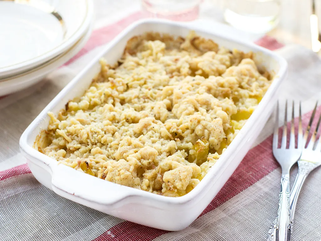 crumble de courgettes au boursin