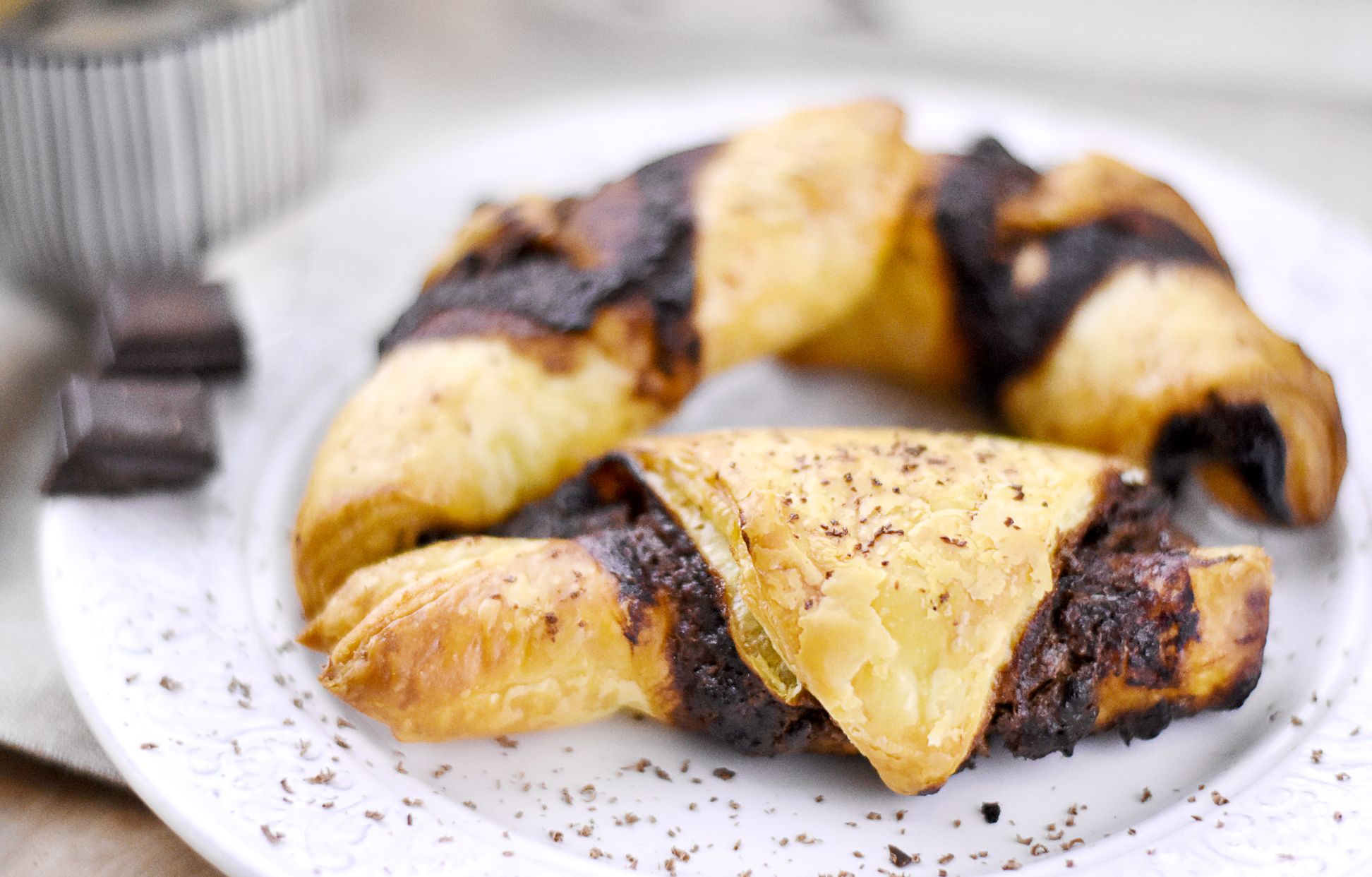 Croissants au chocolat Recette de Croissants au chocolat Marmiton