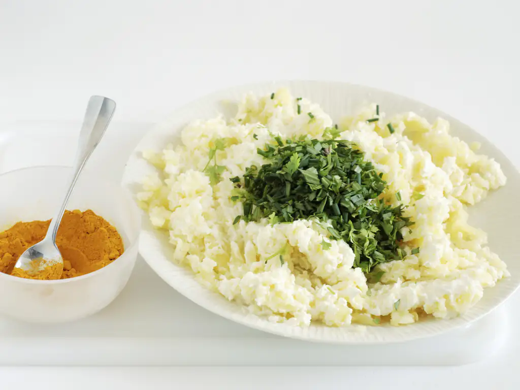 purée de pommes de terre et champignons