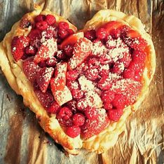 Coeur aux fraises pour mon valentin