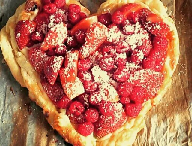 Coeur aux fraises pour mon valentin