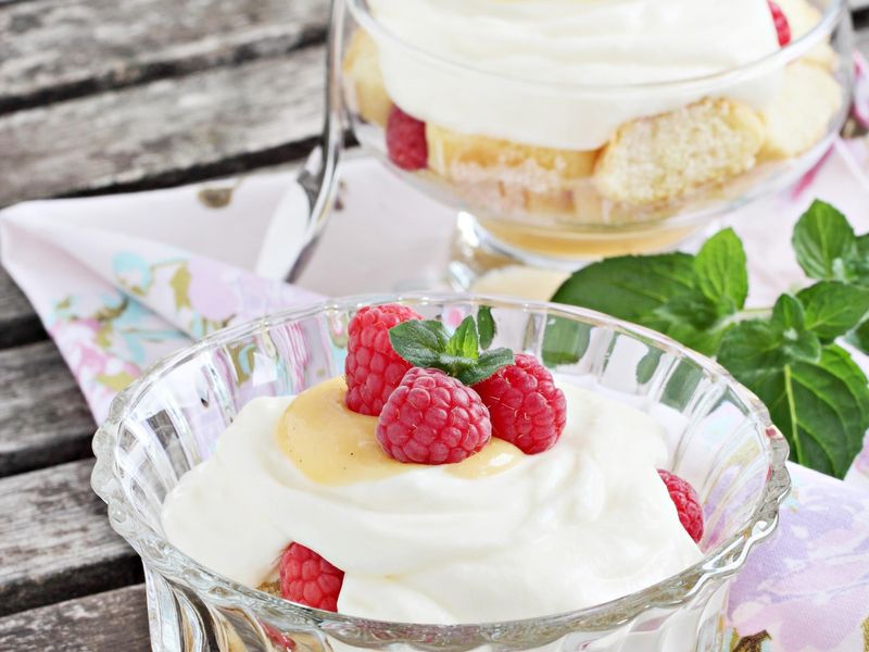 Trifle Anglais Aux Framboises Recette De Trifle Anglais Aux Framboises