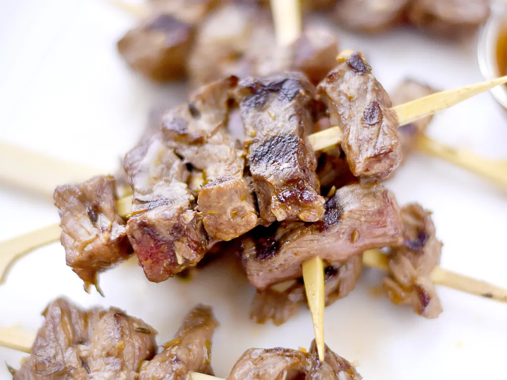 les brochettes de boeuf de fatima