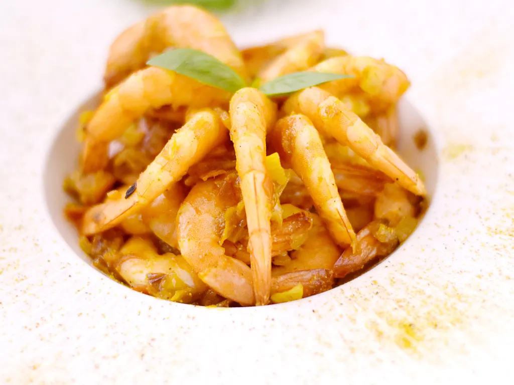 curry de crevettes (sud de l'inde)