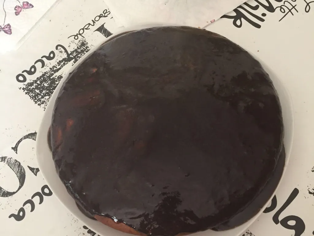 gâteau au yaourt, noix de coco et chocolat