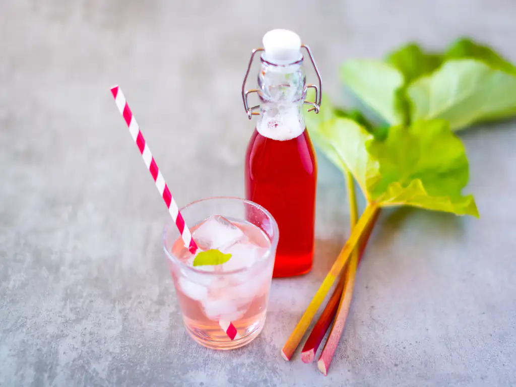 sirop de rhubarbe (sucre cristallisé)